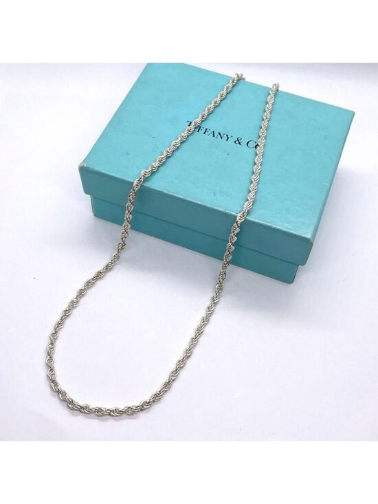 Tiffany & Co. Jewelry - Tiffany & Co Twist Loop Chain Necklace 925 Sterling Silver